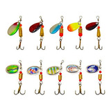 Kit Cucharillas Pesca 10/30 Ud, Anzuelos Triples. Para