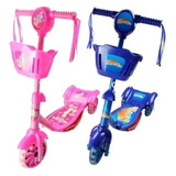 Monopatin Infantil Scooter Con Luces,sonidos Y Canasta