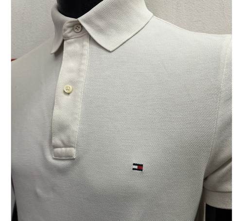 Chomba Tommy Hilfiger Custom Fit White Talle Small