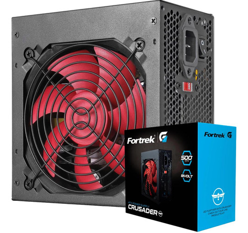 Fonte De Alimentação Atx 500w Bivolt Cooler Fan Silencioso