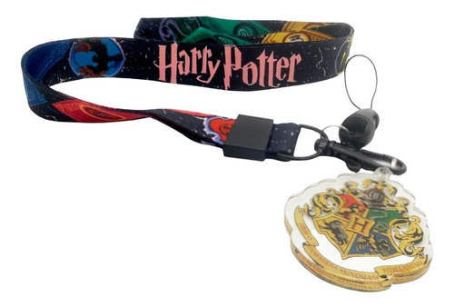 Lanyard De Harry Potter Hogwarts - Cinta Para Llavero Gafete