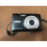 Camera Digital Nikon Coolpix S2500 Com Defeito Leia Abaixo