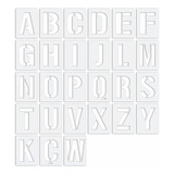 Stencil  Alfabeto Vazado Letras Com 20cm De Altura