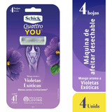 Schick Máquina Depilatoria Para Mujer Desechable 4und