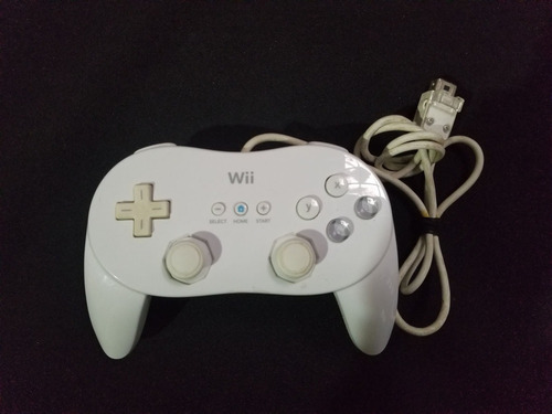 Control Wii Classic Pro Controller Original Blanco