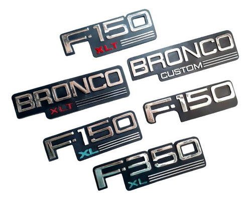 Emblema Ford F150 Bronco Custom F350 C/u Foto 3