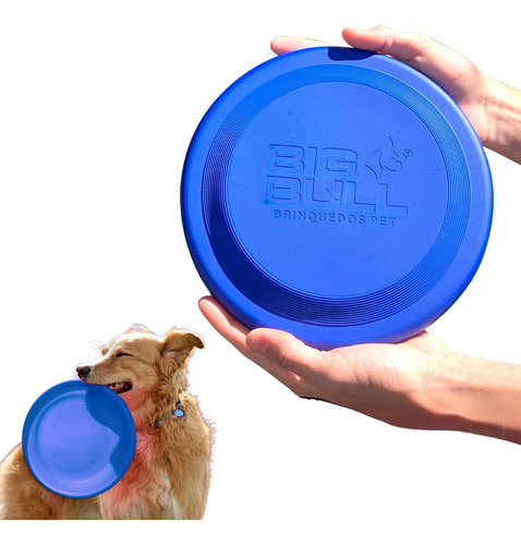 Frisbee Pet Brinquedo Cachorro Aerodinâmico Disco Big Bull 