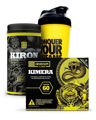 Kit Desinchar - Kimera + Kiron Diurético + Coqueteleira 