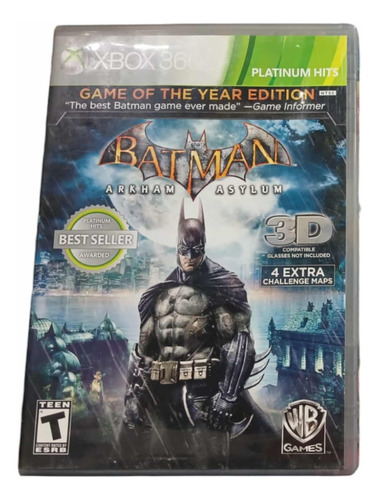 Batman Arkham Asylum Game Of The Year Xbox 360 **play Again*
