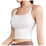 Aiithuug Yoga Crop Top Copas Integradas Gym Crop Top Fitness