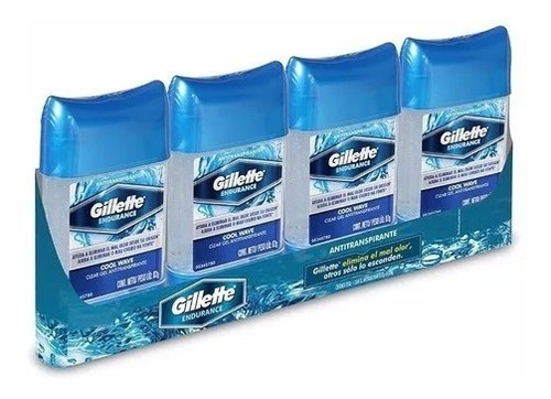 Gillette Clear Gel, Antitranspirante De Gel, Incluye 4 Pack