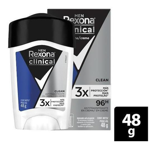 Antitranspirante En Crema Rexona Clinical Men X48g