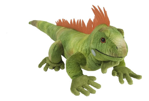 Peluche Iguana Verde Gigante Lizard Wild Republic Cuddlekins