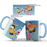 Mug Pocillo Doraemon Gato Cosmico Interior Oreja Azul 01