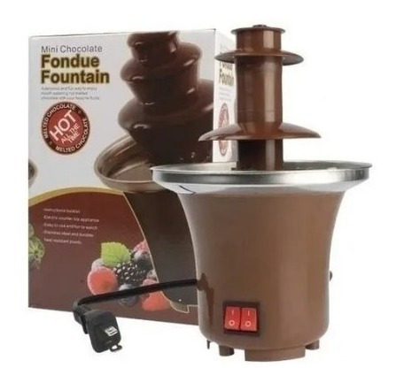 Mini Fuente Chocolate Electrica Portatil 3 Pisos Reposteria