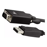 Cable Xtech Xtc-342 Displayport  A Vga 1,8m 1920x1080p Negro