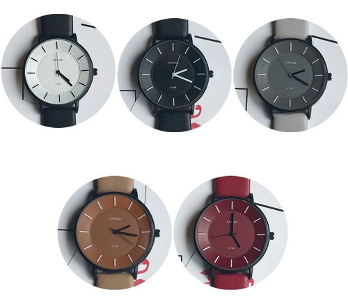 Lote De 6 Relojes Hombre Mujer Elegante Casual Cuarzo