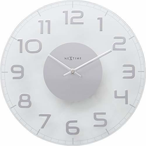 Reloj De Pared Nextime, Vidrio Transparente, 30