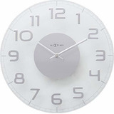 Reloj De Pared Nextime, Vidrio Transparente, 30