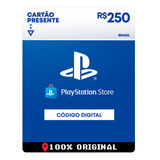 Cartão Card Playstation Store 250 Reais Psn Plus Ps4 Ps5 Br