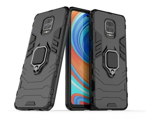 Capa 4em1 Antiimpacto Xiaomi Redmi Note 9 Pro+pelicula Vidro