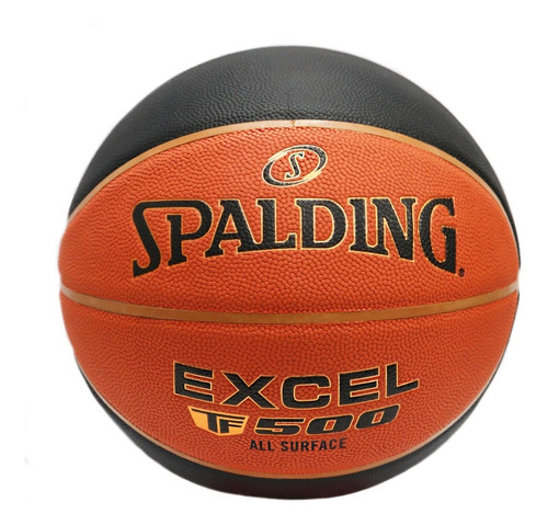 Balón De Básquetbol Spalding Tf 500 Excel Basket Tf-500 Excel Nº 7 Color Naranja Para Basket De Interior/exterior