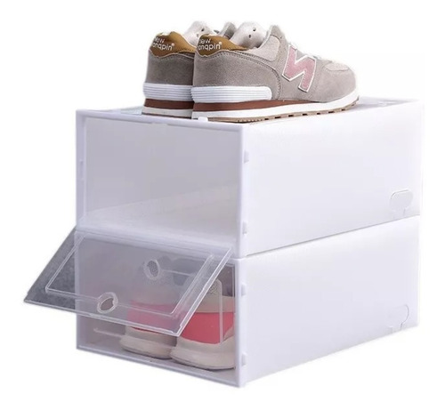 Pack 6 Caja Para Zapatos Organizador Armarble Apilable