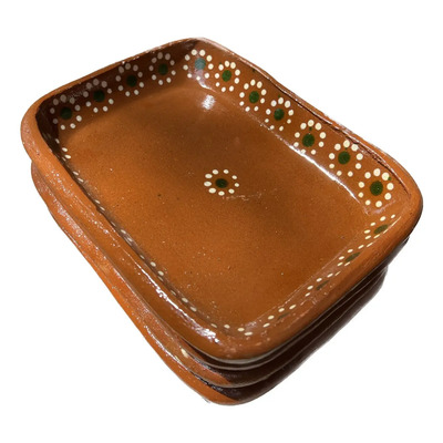 Plato Rectangular De Barro Mex 22 Cm 14 16.5 X 22 | Envío gratis