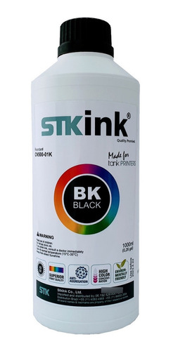 Tinta Para Epson Stk Corante Bulk Ink Ecotank Refil - 500ml