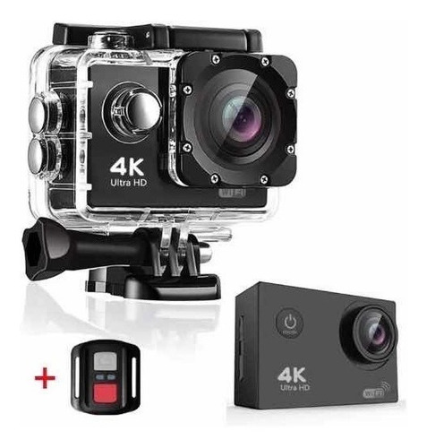 Câmera Filmadora Sport 4k +controle+carregador+bateria+32gb