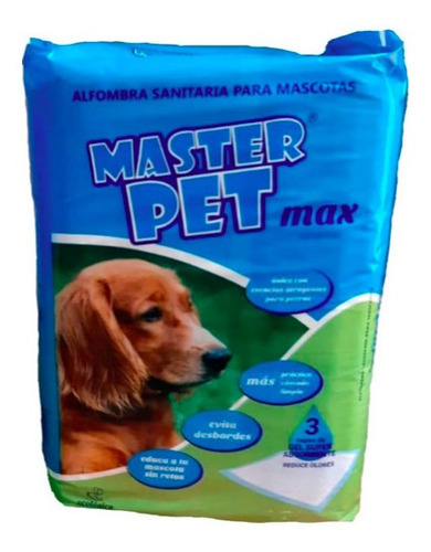 Paños Pañales Entrenamiento Master Pet Perro 90x60 Max X 20