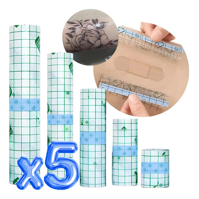 Rollo Adhesivo Parche Tattoo Tatuaje Film Protector Kit 5pz