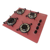 Fogão Cooktop Gás Chamalux Ultra Chama 4 Bocas Rosa 127v/220v