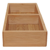 Caja Organizadora Bamboo Pequeña 2 Divisiones