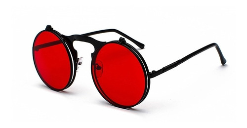 Lentes Sol Flip Up Redondos Steampunk B.bunny Unisex Uv400 