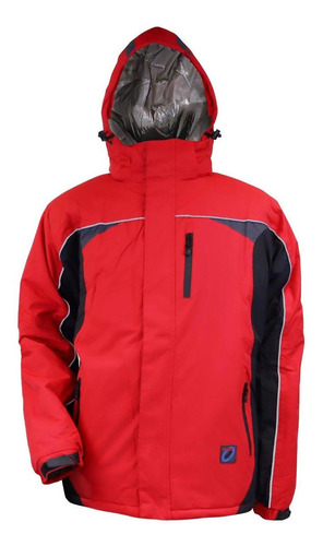 Parka Hombre 3 En 1 Rojo/negro Z-0400