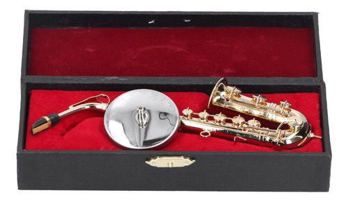 Saxofón De Cobre En Miniatura Modelo +instrumento Musical Co