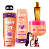 Kit Elseve Liso Do Sonhos Mascara Longos Óleo Extraordinário