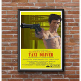 Taxi Driver - Cuadro (30 X 40 Marco Negro)