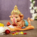 Cintas Atadas Ganesh Idol Para La Decoración Del Hogar - Est