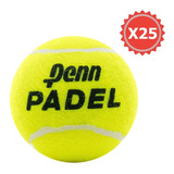 Pelota Padel Penn Pack X 25 Tenis Paddle Cemento Carpeta