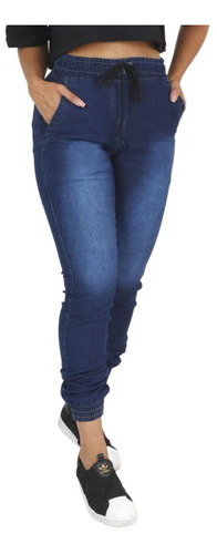 Calça Jeans/sarja Feminina Jogger Plus Size G1 G2 G3 G4