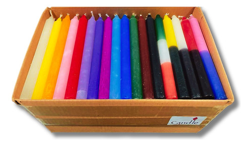 3kg 90 Velas Palito Coloridas 18cm Direto Da Fábrica Atacado