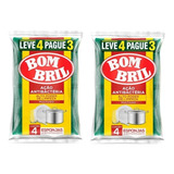 2 Pc 8 Esponja Multiuso Lava Louças Bombril Leve 4 Pague 3