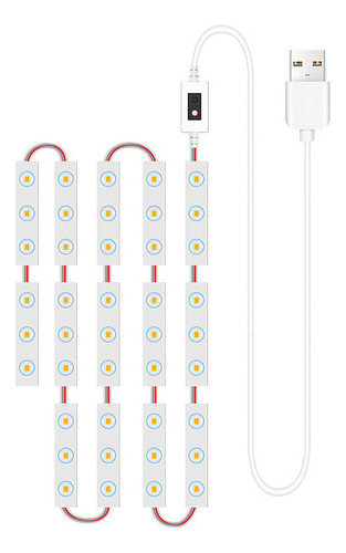 Luces Espejo Baño 14pcs Led Sensor Inteligente Control Luz M