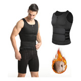 #men Body Shaper Cintura Entrenador Chaleco Adelgazante Saun