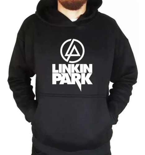 Blusa Moletom Linkin Park Rock Banda Capuz Bolso