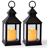 Linterna Vintage Decorativa De Led Velas Que Parpadean ...