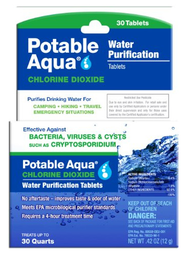 Tabletas Purificadoras De Agua Con Dióxido De Cloro Potable