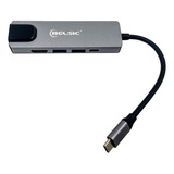 Hub Tip C To Ethernet100mbps +2 Usb 3.0+ Hdmi + Pd3.0